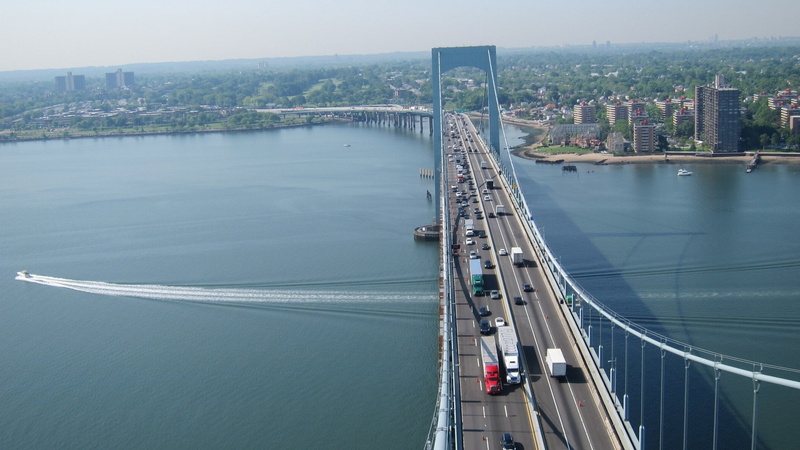 east, 1080P, city, East River, bridge, panorama, york, river, new, cars, New York City