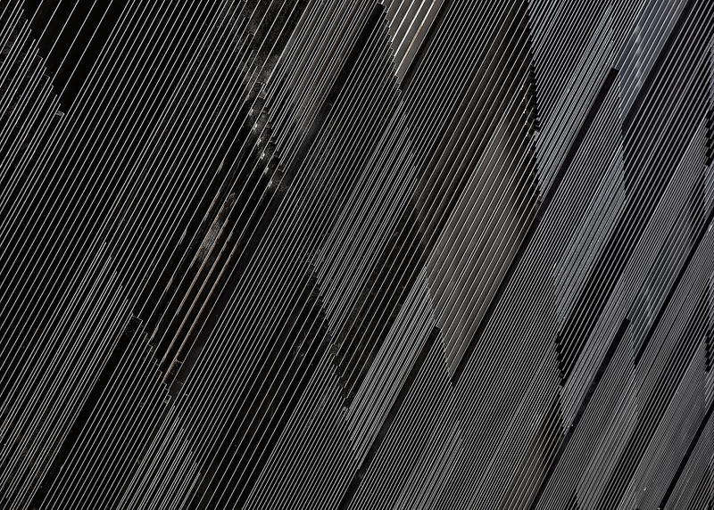  4K, black, design, uneven, repetition, ceiling, gray, tilt, Diagonal, silver colored, digital, indoors, no people, full frame, architecture