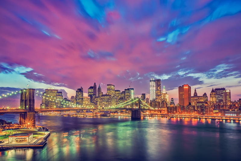 waterfront, panoramic, architecture, brooklyn - New York, building, office building exterior, manhattan, urban Skyline, financial District, uSA, new York State