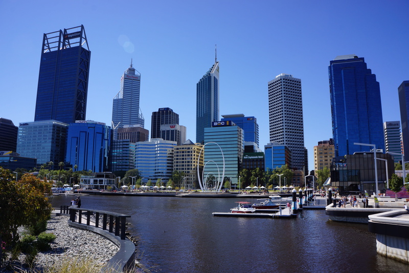 financial district, modern, downtown District, sky, places of interest, building Exterior, office Building, famous Place, Perth, building, office building exterior