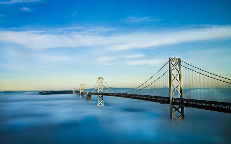 Oakland Bay Bridge, bridge, 1080P