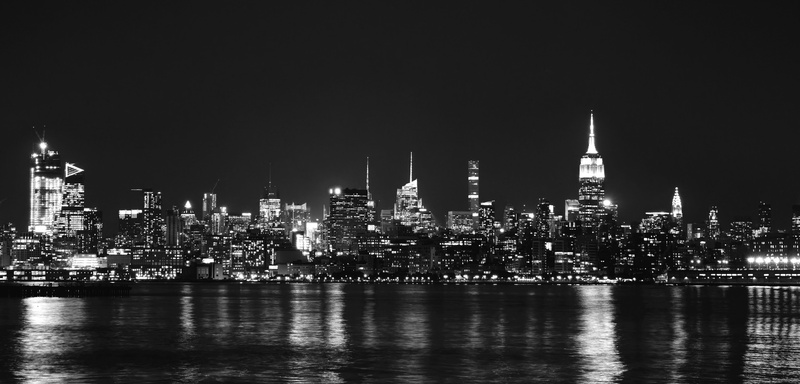 8K, buildings, tall - high, urban skyline, grayscale, city skyline, architecture, city, photography, new york city, new york night, building, modern, night