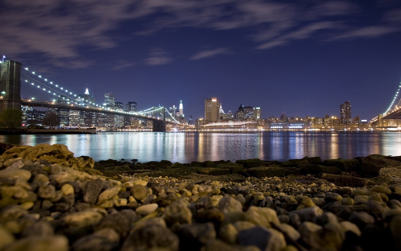 1080P, nyc, brooklyn, bridge, skyline