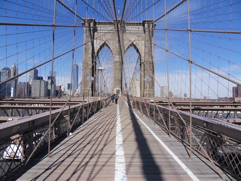 shadow, the way forward, suspension bridge, brooklyn bridge, tourism, brooklyn, connection, nature, day, engineering, new york, sunlight, outdoors, travel destinations
