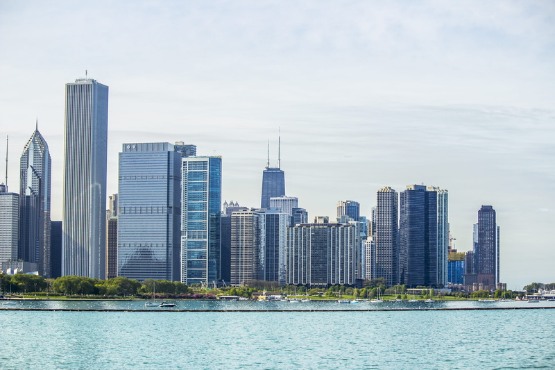 downtown, financial district, tall - high, housing, waterfront, office, office building, urban skyline, water, residential district, building, building exterior