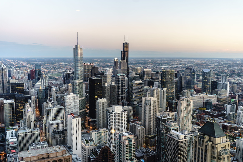 united states, tower, john hancock center, city, tall - high, towers, architecture, travel destinations, built structure, modern, crowd, crowded, outdoors