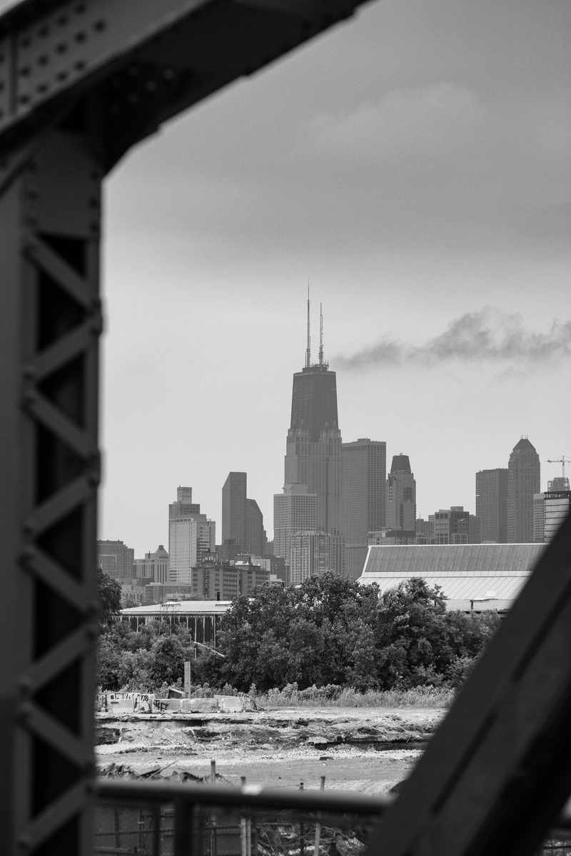 nature, travel, john hancock center, skyscraper, chicago, 5K, built structure, tower, travel destinations, tall - high, no people, urban, black and white