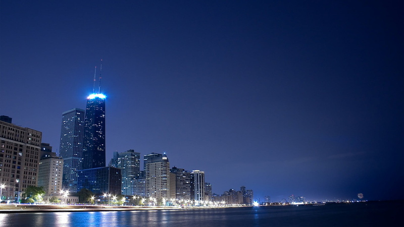 water, architecture, office building exterior, united states, clear sky, cityscape, skyscraper, building exterior, john hancock center, skyline, downtown