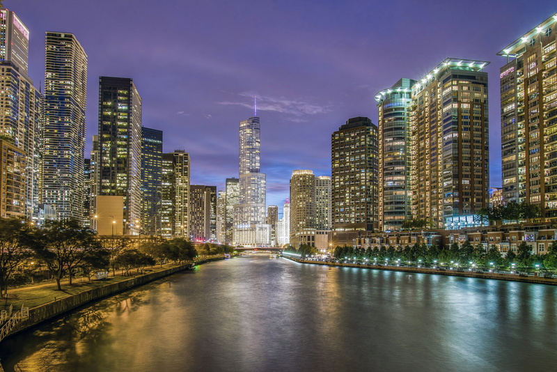 2K, office building exterior, landscape, riverfront, financial district, river, urban skyline, water, cityscape, no people, skyscraper, building, sky