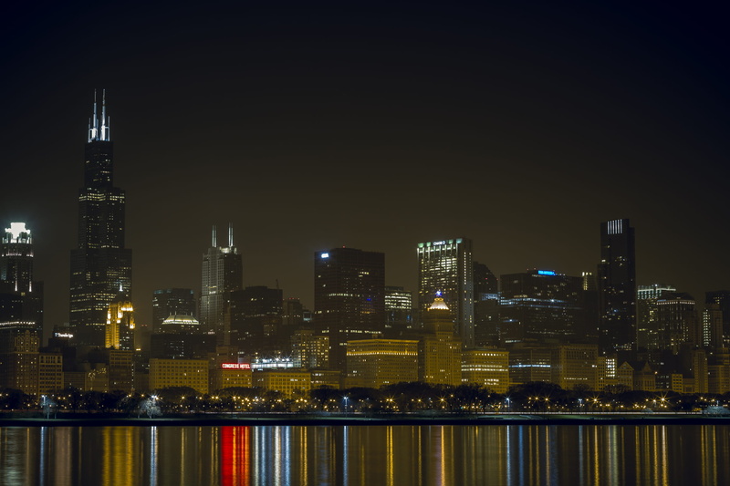 skydeck, tower, architecture, city, building, water, office, chicago, willis tower, tall - high, outdoors, landscape, nature, skyscraper, night, spire