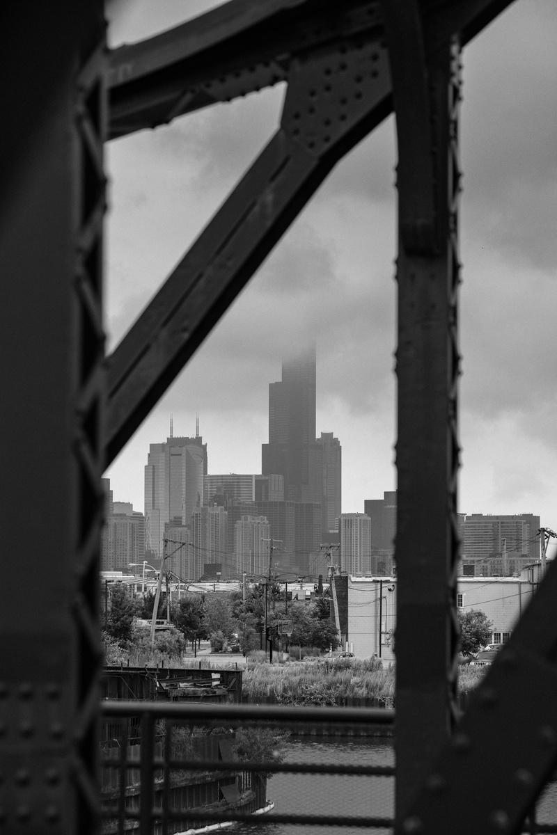 built structure, architecture, sky, outdoors, tower, urban, united states, bridge - man made structure, skyscraper, city, travel, no people, willis tower