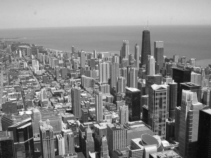 horizon over water, building, modern, city, built structure, crowded, sky, financial district, skyscraper, office building exterior, view, cityscape, 720P