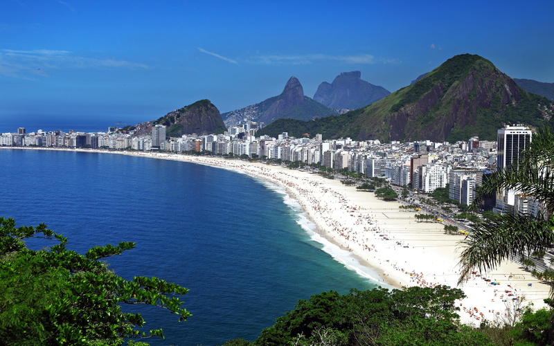 houses, rio, mountains, de, janeiro, coast, brazil, 2K
