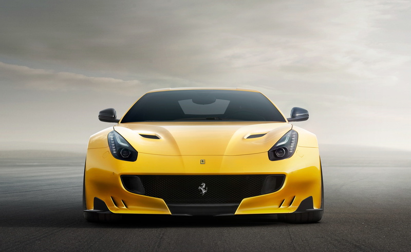 yellow, sport car, 4K, Ferrari F12 TDF