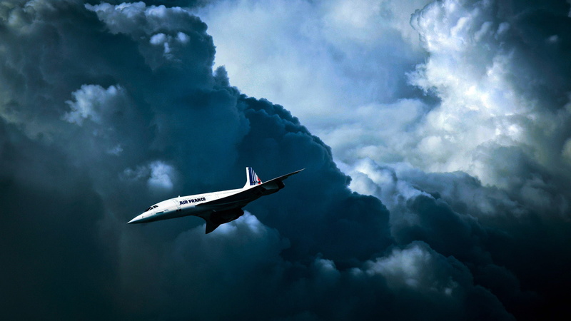 Concord, Air France, Concorde, the British-French supersonic passenger plane, Aerospatiale-BAC, 1080P