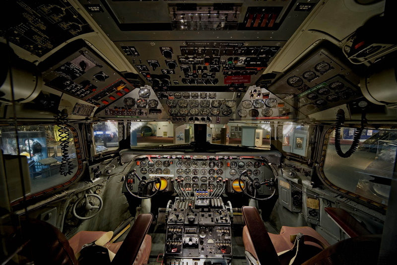 aircraft, Douglas C-54, 2K, cockpit