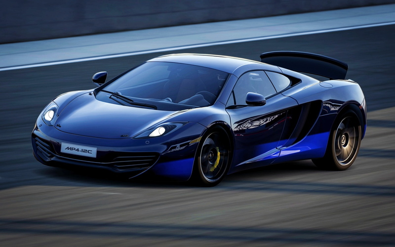 blue, 2K, mclaren mp4 12c, mclaren, mp, c