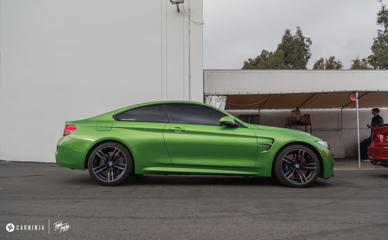 no people, parking, street, city, luxury, BMW M4 Coupe, day, road, vintage car, motor vehicle, transportation, garage, 2K, green color, low, car, Carninja