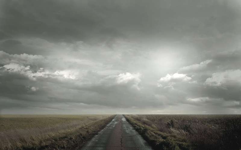 grass, highway, scenics, storm, summer, clouds, sunset, tranquility, vanishing Point, scenics - nature, no People, moody Sky, cloudscape, land, cloud - Sky
