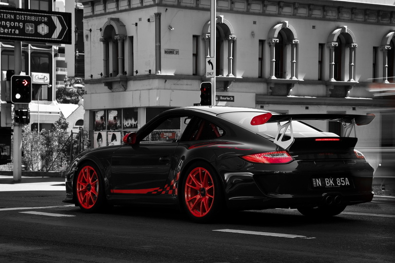 car, street, Porsche GT3RS, 1080P