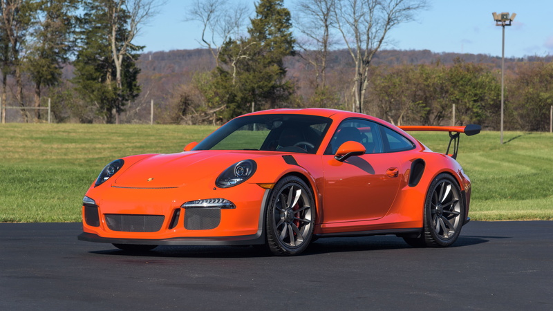 red cars, Porsche, vehicle, car, Porsche GT3RS, 5K