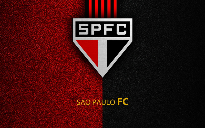 São Paulo FC, Emblem, 4K, Logo, Soccer