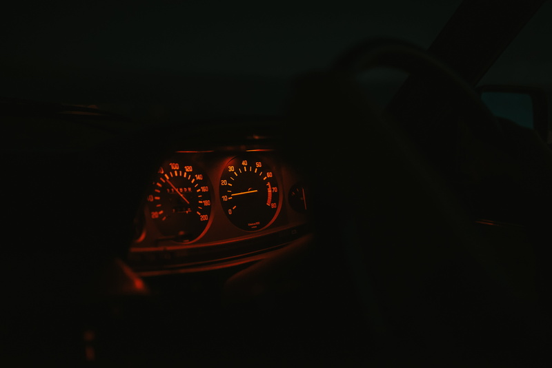 light, mode of transportation, car, control, dashboard, travel, vehicle, illuminated, dark, cluster, interior, transport, indoors, clock, motor vehicle