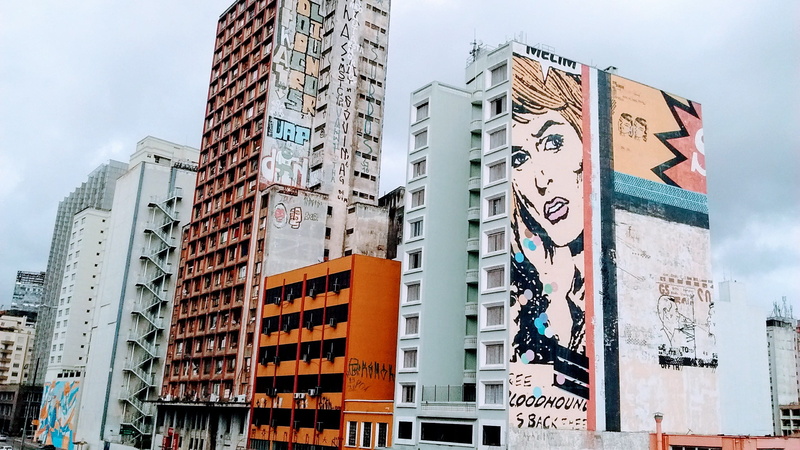 apartment, grafite, low angle view, outdoors, office, built structure, modern, sampa, nature, skyscraper, building exterior, tall - high, no people, sky