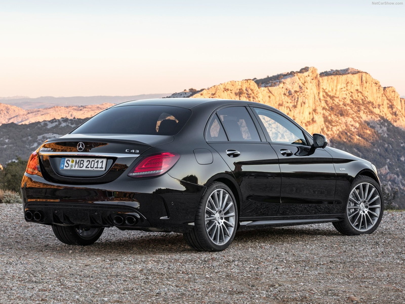 mountain, day, no people, land, solid, sunset, 2019 Mercedes-Benz C43 AMG 4Matic, nature, environment, rock, 720P, rock - object, car, road, mode of transportation