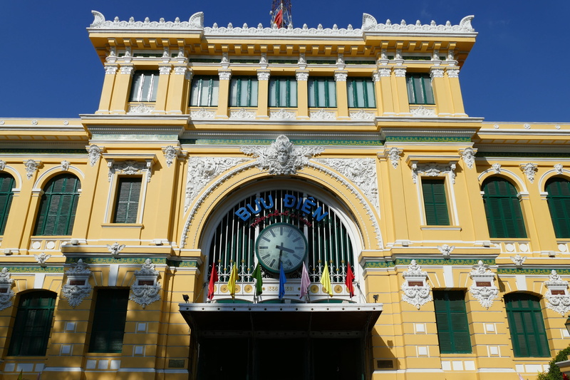 outdoors, window, places of interest, no people, built structure, building, architecture, post, city, yellow, historically, arch, low, facade, 5K, vietnam