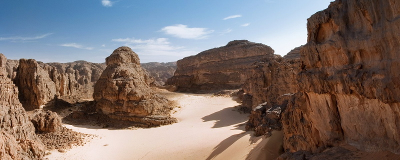 tranquility, beauty in nature, Tassili NAjjer, environment, Rock, travel destinations, nature, eroded, water, Algeria, land, cliff, 1080P, Africa, no people