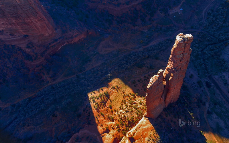 nature, rock - object, environment, travel destinations, beauty in nature, Canyon de Chelly National Monument, eroded, formation, physical geography, high angle view