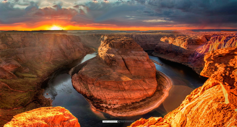 1080P, red dessert, colorado river, nature, river, Horse shoe bend, arizona, canyon