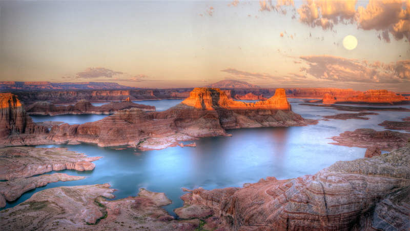 powell, river, states, 4K, lake, k, hd, laptop, phones, america, tv, tablet, colorado, ultra, mobile, reservoir, united, desktop