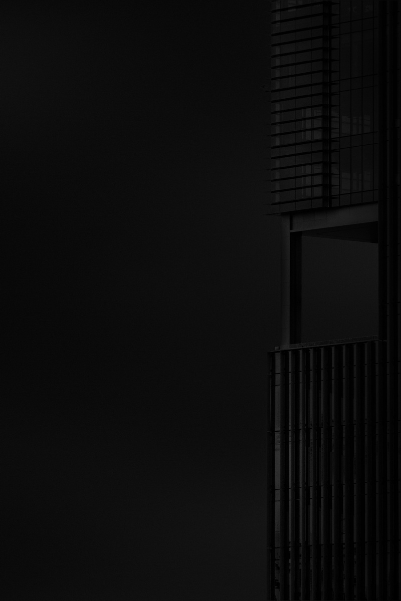 no people, city, fine art, window, outdoors, night, building, black background, a7rii, copy space, 5K, office building exterior, sky, built structure
