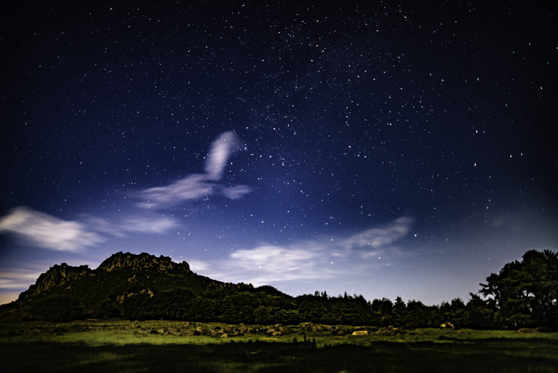 star - space, stars, leek, night, sky, astronomy, space and astronomy, hen cloud, mountain, milky way, land, galaxy, plant, tranquility, beauty in nature