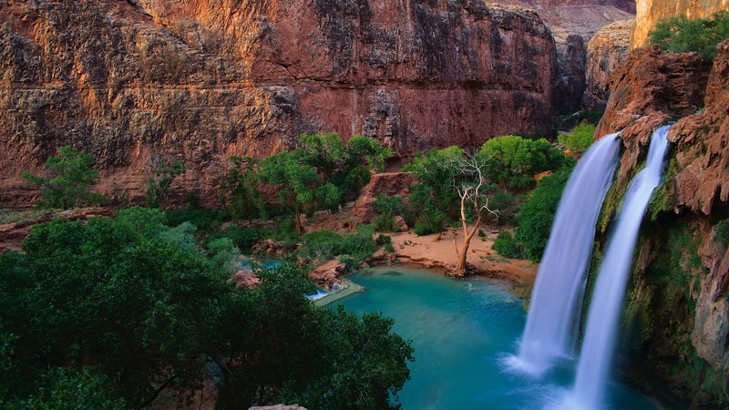Waterfall, Waterfalls, Havasu Falls, 1080P