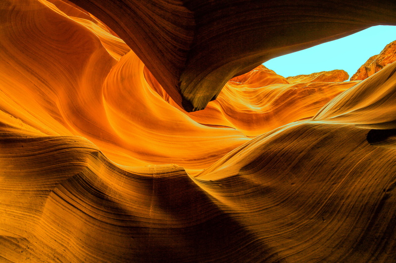 beauty in nature, extreme terrain, layered, arizona, desert, solid, tranquility, natural pattern, 5K, low rope canyon, physical geography, no people, travel