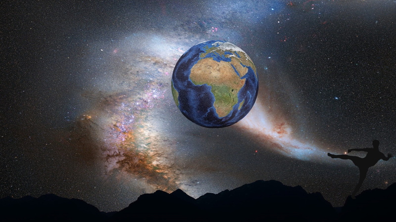 nature, astronomy, planet - space, two people, galaxy, beauty in nature, star field, star - space, destroy, space exploration, outdoors, people, figure of speech