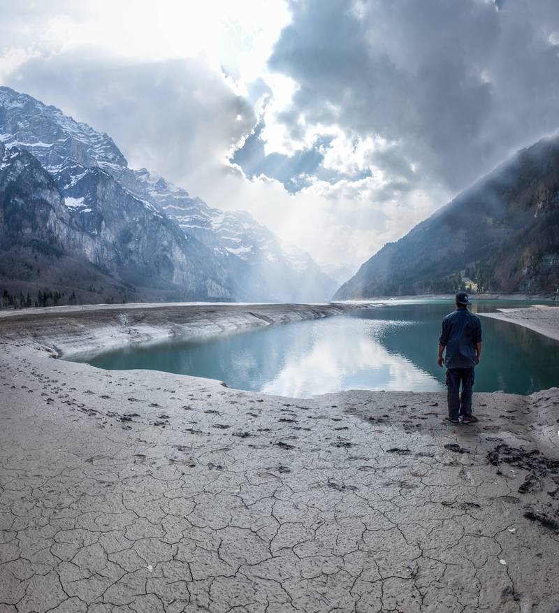 nature, near, seascape, mach, wendelin, hdr, panorama, canon  6d, cc, outdoors, 5K, photography, hiking, man, mountain, Klöntalersee, standing, people