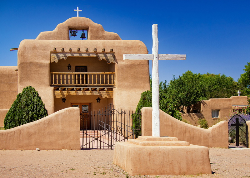 turquoise, city, 2K, west, native, southwest, wooden, travel destinations, lifestyle, adobe, sun, culture, sky, no people, ranch, albiquiu, blue, building exterior
