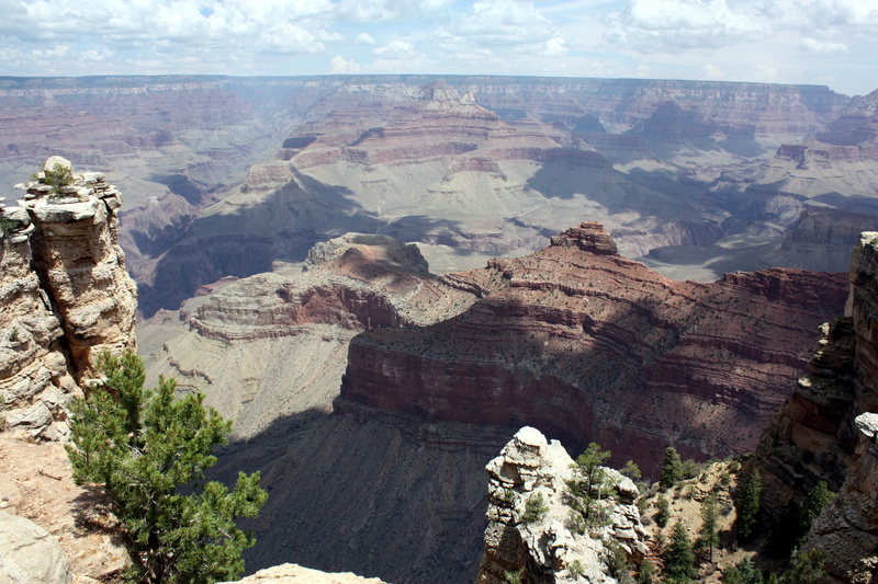 mountain range, scenics, south Rim, national Park, clouds, tourist attraction, extreme Terrain, arizona, sky, west - Direction, climate, nature, cliff