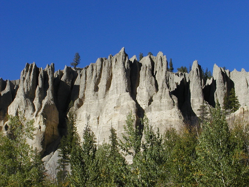 outdoors, badland, sky, landform, environment, sandstone, scenics - nature, plant, british columbia, geology, kootenay county, tree, rock, non-urban scene