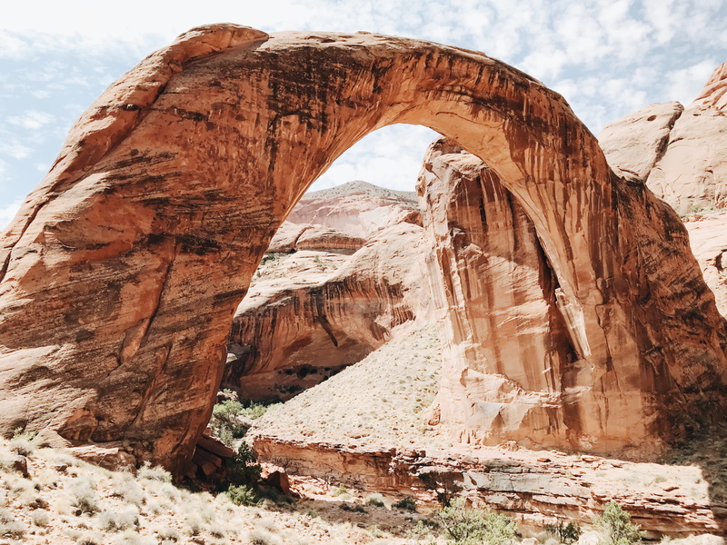 architecture, cloud - sky, canyon, day, climate, natural arch, non-urban scene, monastery, rock formation, mesa, valley, travel destinations, eroded, archaeology