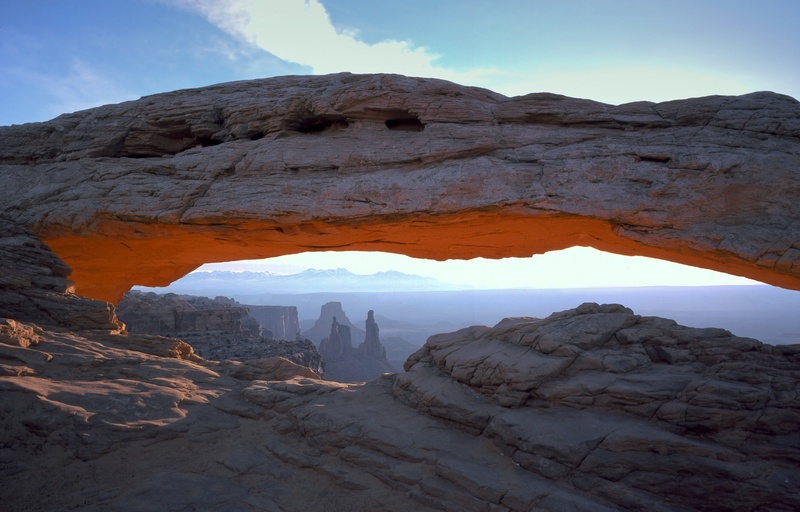 sunset, idyllic, scenics - nature, climate, remote, outdoors, rock, stone, 1080P, scenic, mountain range, physical geography, mountain, arch, canyonlands