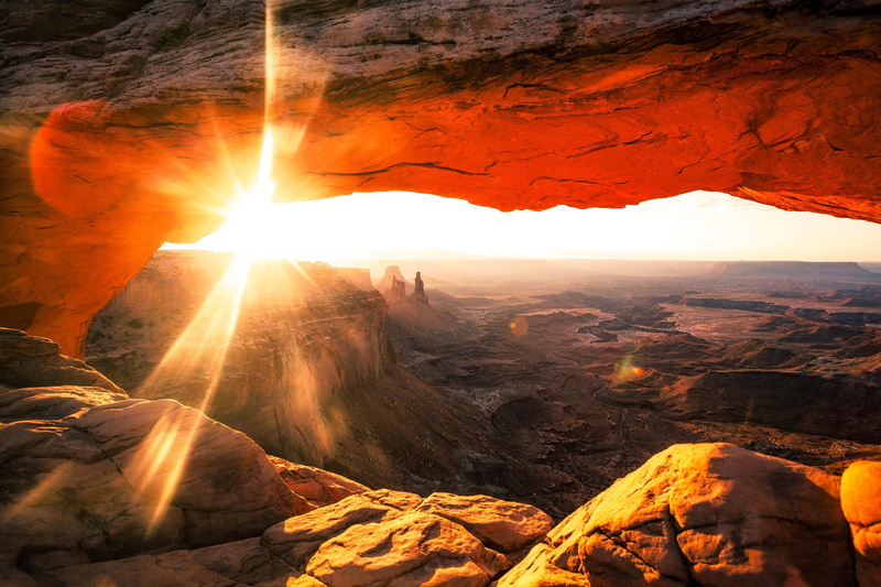 Canyons, Landscape, Horizon, Nature, Utah, Sunrise, 1080P, Arch, Rock, Mesa Arch