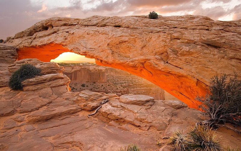 canyon, arch, 720P, Mesa Arch