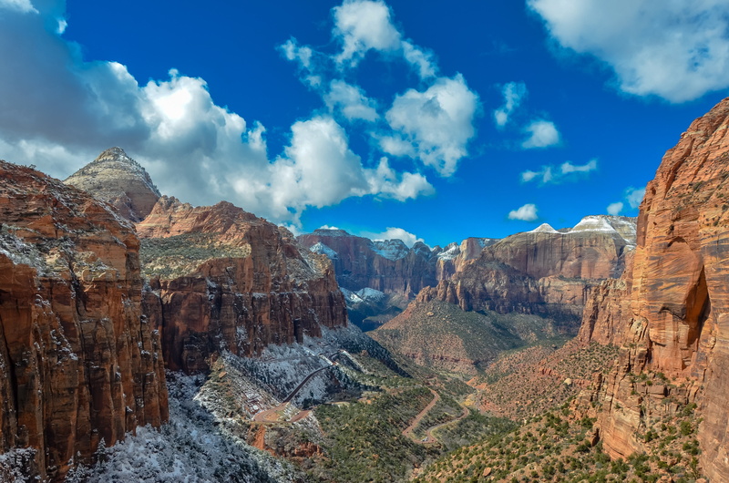 Clouds, USA, Canyon Overlook Trail, 4K, Utah, 4K, Zion National Park