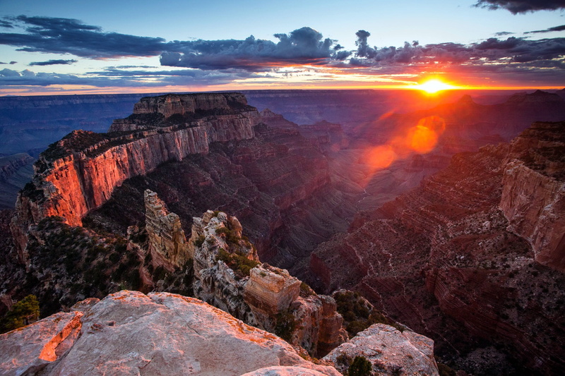 sunset, Grand Canyon, North Rim, 1080P