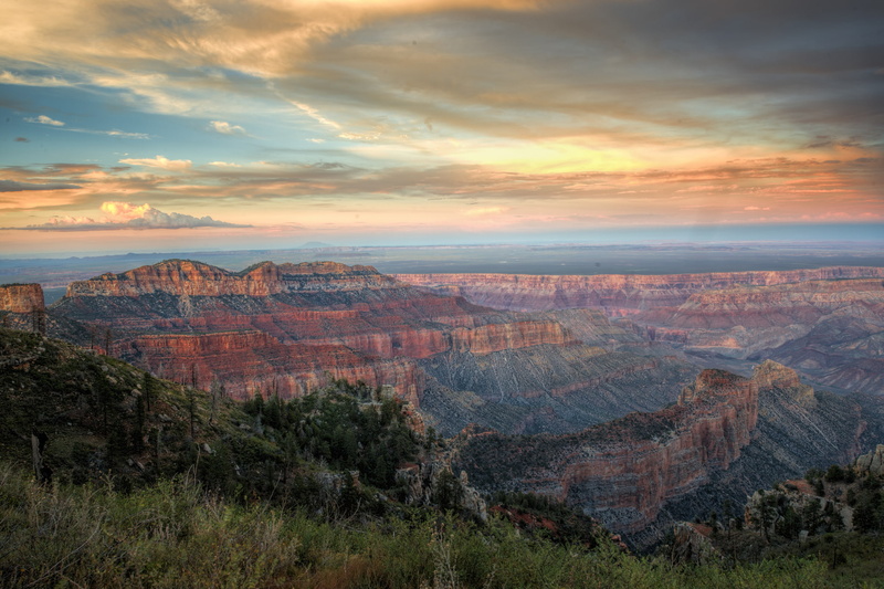 nature, North Rim, Grand Canyon National Park, landscape, 1080P, rocks